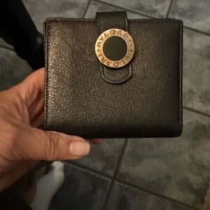 EUC Bvlgari Black Leather Wallet
